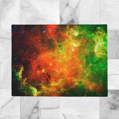 Colorful Starry Nebula Doormat