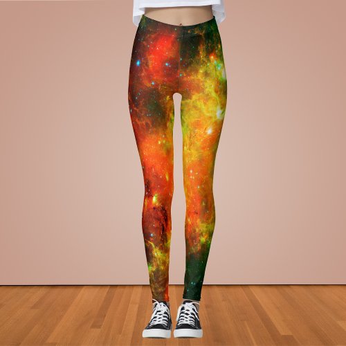 Colorful Starry Nebula Leggings