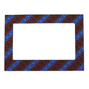 Colorful Stars Abstract Design   Magnetic Frame