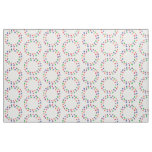 Colorful Stars Circles Round Pattern Fabric