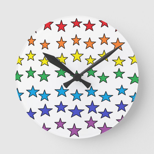 Colorful Stars Clock (Front)