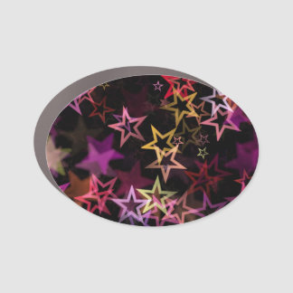 Colorful Stars Dance Whimsically  Car Magnet