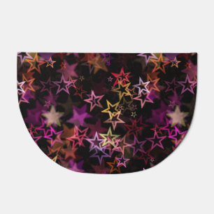 Colorful Stars Dance Whimsically Doormat