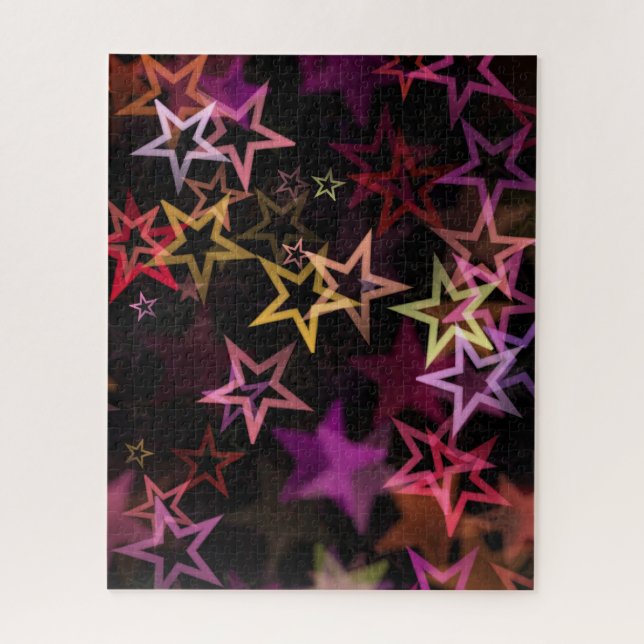Colorful Stars Dance Whimsically  Jigsaw Puzzle (Vertical)