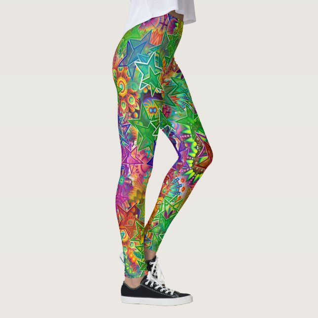 Colorful Stars Leggings (Right)