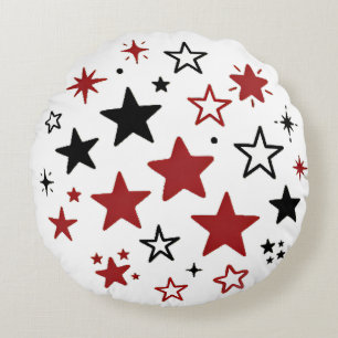 Colorful Stars Pattern Double Sided Throw Pillow