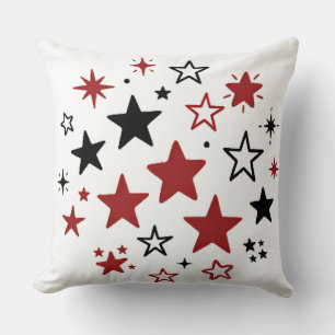 Colorful Stars Pattern Double Sided Throw Pillow