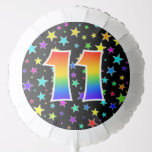 [ Thumbnail: Colorful Stars + Rainbow Pattern "11" Event # Balloon ]