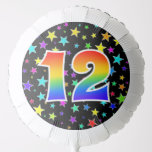 [ Thumbnail: Colorful Stars + Rainbow Pattern "12" Event # Balloon ]