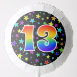 [ Thumbnail: Colorful Stars + Rainbow Pattern "13" Event # Balloon ]