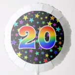[ Thumbnail: Colorful Stars + Rainbow Pattern "20" Event # Balloon ]
