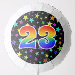 [ Thumbnail: Colorful Stars + Rainbow Pattern "23" Event # Balloon ]
