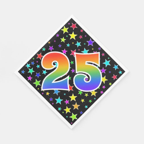 Colorful Stars  Rainbow Pattern 25 Event  Napkins