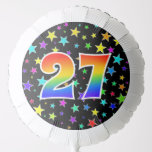 [ Thumbnail: Colorful Stars + Rainbow Pattern "27" Event # Balloon ]
