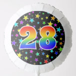 [ Thumbnail: Colorful Stars + Rainbow Pattern "28" Event # Balloon ]