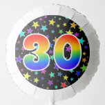 [ Thumbnail: Colorful Stars + Rainbow Pattern "30" Event # Balloon ]