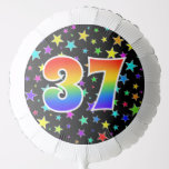[ Thumbnail: Colorful Stars + Rainbow Pattern "37" Event # Balloon ]