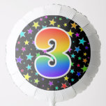 [ Thumbnail: Colorful Stars + Rainbow Pattern "3" Event # Balloon ]