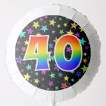 [ Thumbnail: Colorful Stars + Rainbow Pattern "40" Event # Balloon ]