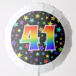 [ Thumbnail: Colorful Stars + Rainbow Pattern "41" Event # Balloon ]