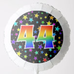 [ Thumbnail: Colorful Stars + Rainbow Pattern "44" Event # Balloon ]