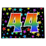 [ Thumbnail: Colorful Stars + Rainbow Pattern "44" Event # Gift Bag ]