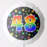[ Thumbnail: Colorful Stars + Rainbow Pattern "48" Event # Balloon ]