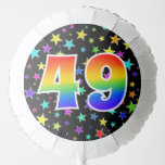 [ Thumbnail: Colorful Stars + Rainbow Pattern "49" Event # Balloon ]
