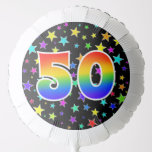 [ Thumbnail: Colorful Stars + Rainbow Pattern "50" Event # Balloon ]