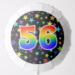 [ Thumbnail: Colorful Stars + Rainbow Pattern "56" Event # Balloon ]
