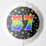[ Thumbnail: Colorful Stars + Rainbow Pattern "57" Event # Balloon ]