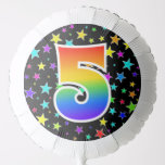 [ Thumbnail: Colorful Stars + Rainbow Pattern "5" Event # Balloon ]
