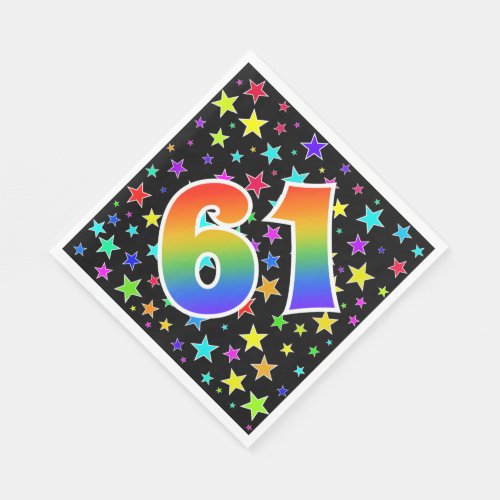 Colorful Stars  Rainbow Pattern 61 Event  Napkins