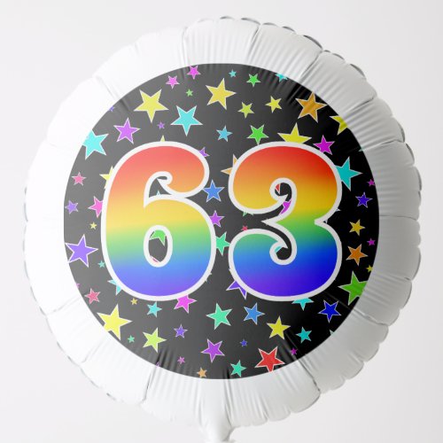 Colorful Stars  Rainbow Pattern 63 Event  Balloon
