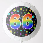 [ Thumbnail: Colorful Stars + Rainbow Pattern "66" Event # Balloon ]