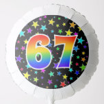 [ Thumbnail: Colorful Stars + Rainbow Pattern "67" Event # Balloon ]