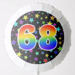 [ Thumbnail: Colorful Stars + Rainbow Pattern "68" Event # Balloon ]