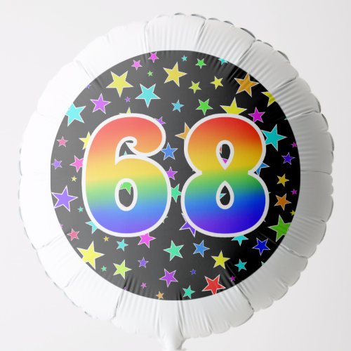 Colorful Stars  Rainbow Pattern 68 Event  Balloon