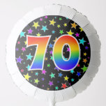 [ Thumbnail: Colorful Stars + Rainbow Pattern "70" Event # Balloon ]