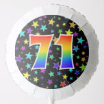 [ Thumbnail: Colorful Stars + Rainbow Pattern "71" Event # Balloon ]