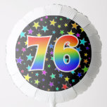 [ Thumbnail: Colorful Stars + Rainbow Pattern "76" Event # Balloon ]