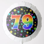 [ Thumbnail: Colorful Stars + Rainbow Pattern "79" Event # Balloon ]