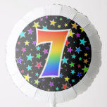 [ Thumbnail: Colorful Stars + Rainbow Pattern "7" Event # Balloon ]