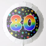 [ Thumbnail: Colorful Stars + Rainbow Pattern "80" Event # Balloon ]