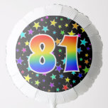 [ Thumbnail: Colorful Stars + Rainbow Pattern "81" Event # Balloon ]