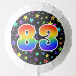 [ Thumbnail: Colorful Stars + Rainbow Pattern "83" Event # Balloon ]