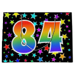 [ Thumbnail: Colorful Stars + Rainbow Pattern "84" Event # Gift Bag ]