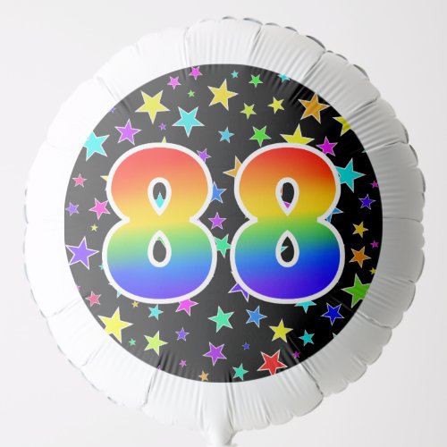 Colorful Stars  Rainbow Pattern 88 Event  Balloon