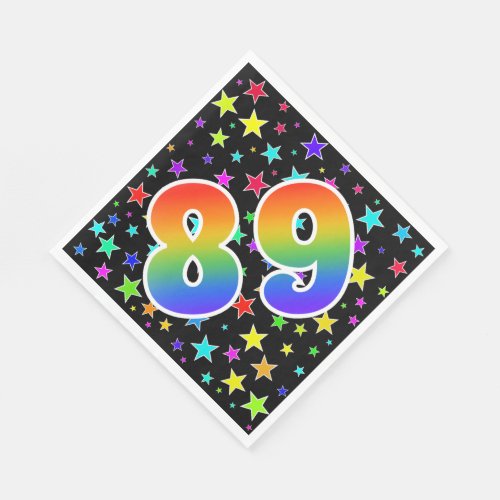 Colorful Stars  Rainbow Pattern 89 Event  Napkins