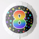 [ Thumbnail: Colorful Stars + Rainbow Pattern "8" Event # Balloon ]